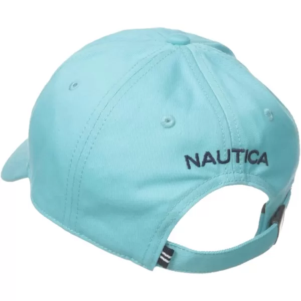 Nautica Mens Classic Logo Adjustable BaseballCap HatBali Bliss