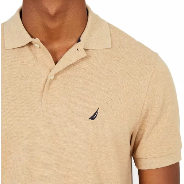 Nautica Mens Classic Short Sleeve Solid Performance Deck Polo ShirtEspresso Basic Polo