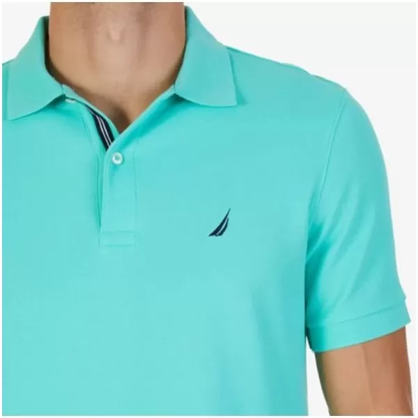 Nautica Mens Classic Short Sleeve Solid Performance Deck Polo ShirtMint Spring