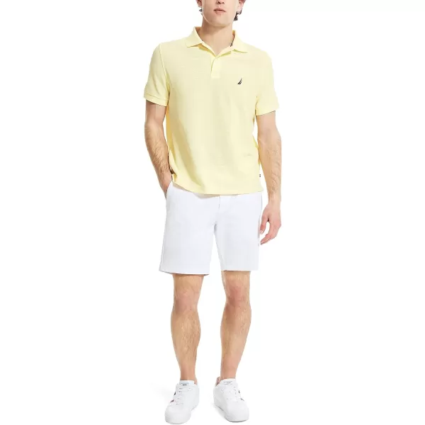 Nautica Mens Classic Short Sleeve Solid Performance Deck Polo ShirtYellow