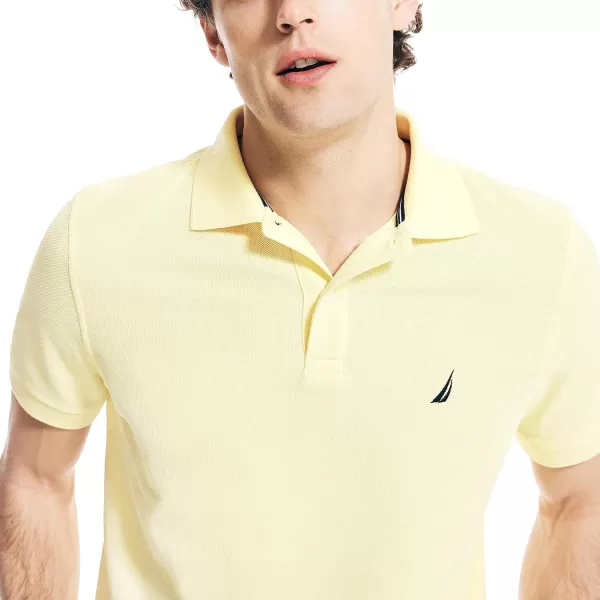 Nautica Mens Classic Short Sleeve Solid Performance Deck Polo ShirtYellow