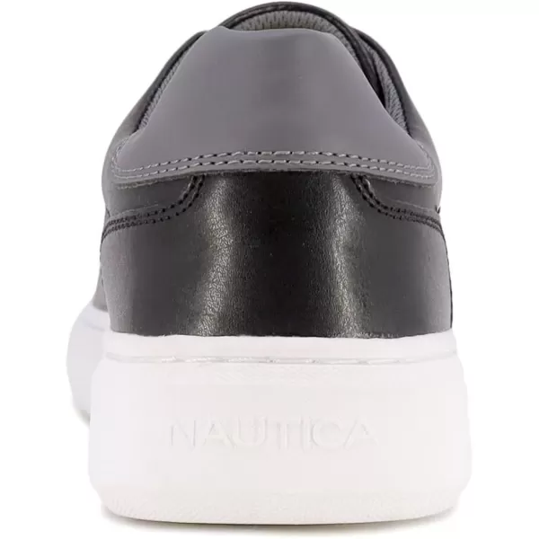 Nautica Mens Classic SlipOn Casual ShoeLow Top Loafer Fashion SneakerBlackspindrift