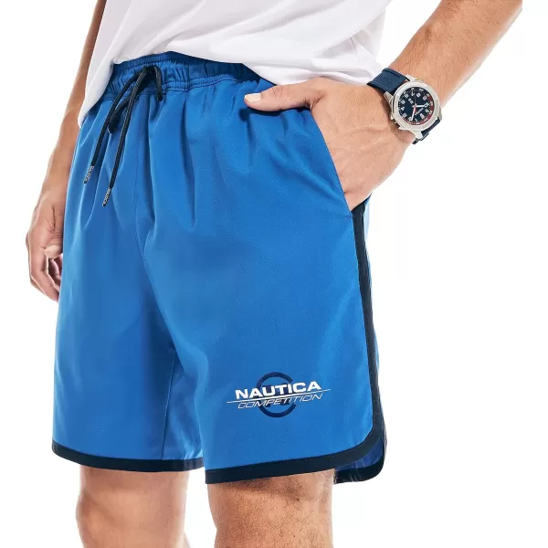 Nautica Mens Competition Sustainably Crafted 7 Performance ShortBright Cobalt