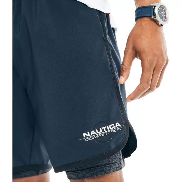 Nautica Mens Competition Sustainably Crafted 7 Performance ShortNavy