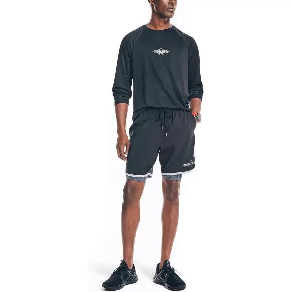 Nautica Mens Competition Sustainably Crafted 7 Performance ShortTrue Black