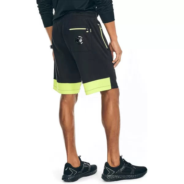 Nautica Mens Competition Sustainably Crafted 9 Performance ShortTrue Black