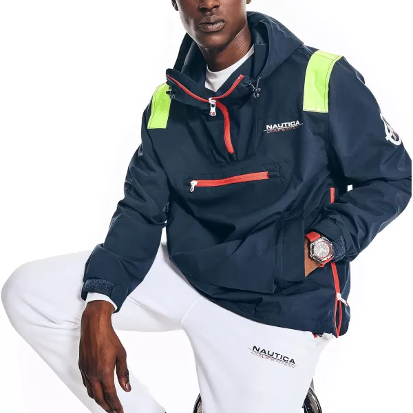 Nautica Mens Competition Sustainably Crafted Anorak JacketNavy