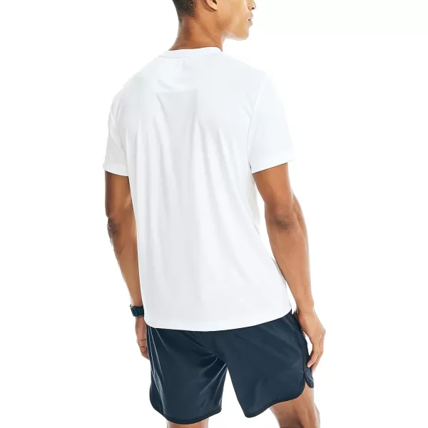 Nautica Mens Competition Sustainably Crafted Crewneck TShirtBright White