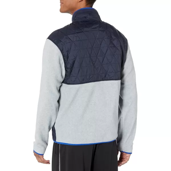 Nautica Mens Competition Sustainably Crafted FullZip MockNeck JacketGrey Heather