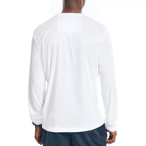 Nautica Mens Competition Sustainably Crafted LongSleeve TShirtBright White