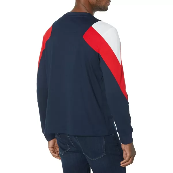 Nautica Mens Competition Sustainably Crafted LongSleeve TShirtNavy