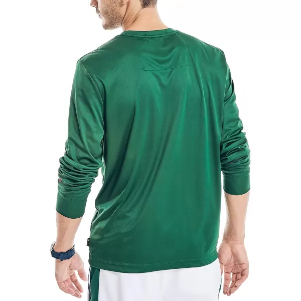 Nautica Mens Competition Sustainably Crafted LongSleeve TShirtTidal Green