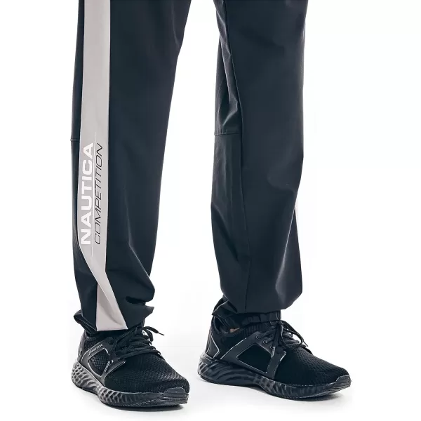 Nautica Mens Competition Sustainably Crafted Performance Jogger PantsTrue Black Grey