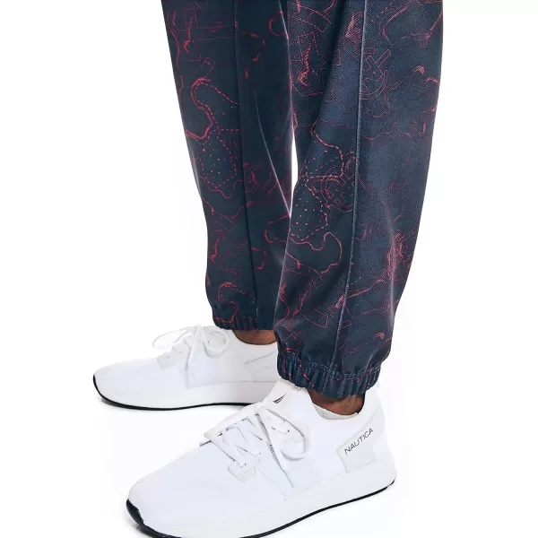 Nautica Mens Competition Sustainably Crafted Printed JoggerNavy