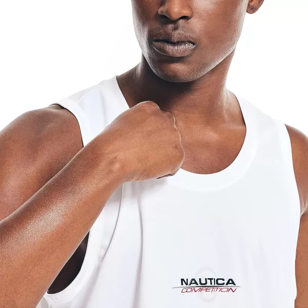 Nautica Mens Competition Sustainably Crafted TankBright White