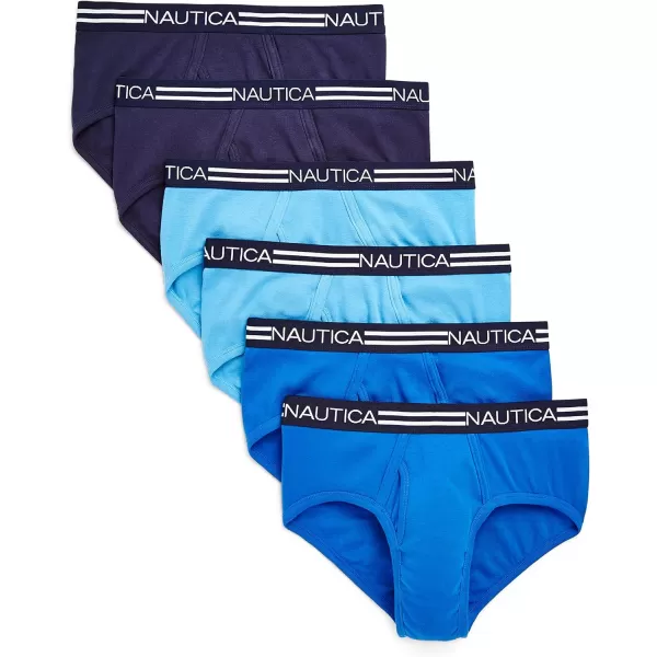 Nautica Mens Cotton Classic Multipack BriefsMulticolor