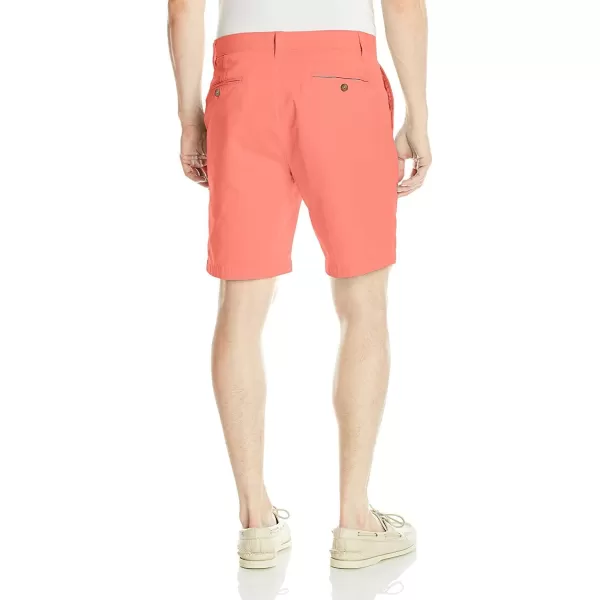 Nautica Mens Cotton Twill Flat Front Chino ShortPale Coral