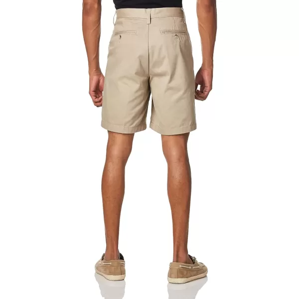 Nautica Mens Cotton Twill Flat Front Chino ShortTrue Khaki