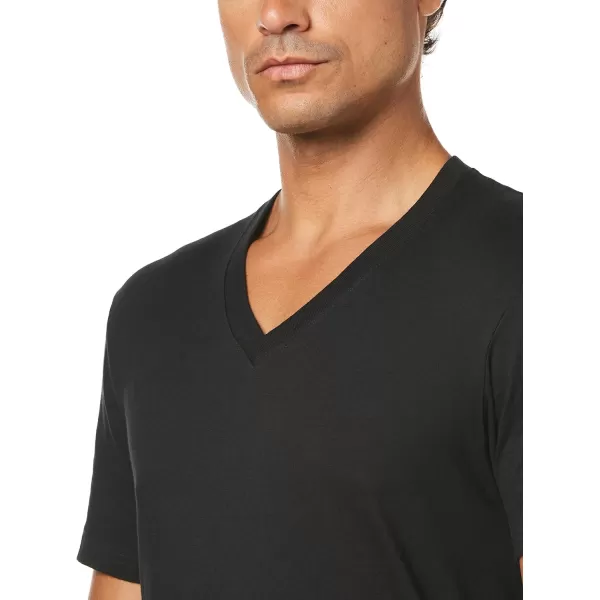 Nautica Mens Cotton VNeck TShirtMultipackNew WhiteBlackHeather Grey  3 Pack