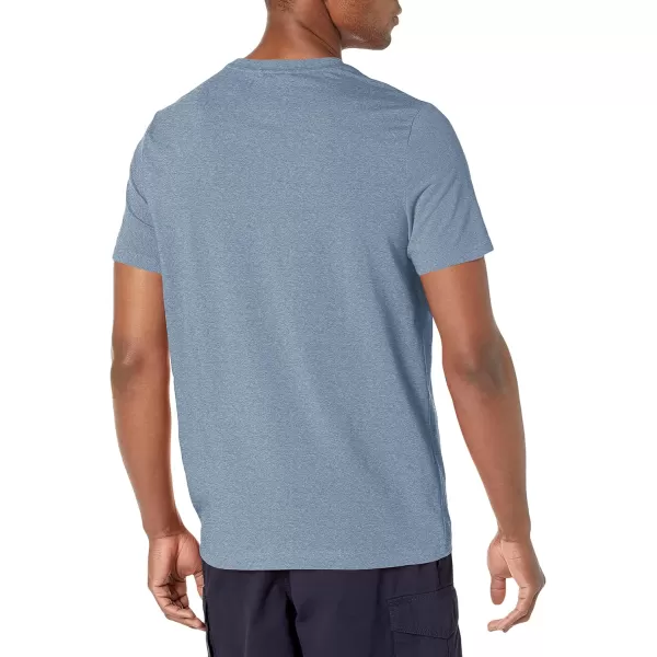 Nautica Mens Crewneck Pocket TShirtDeep Anchor Heather