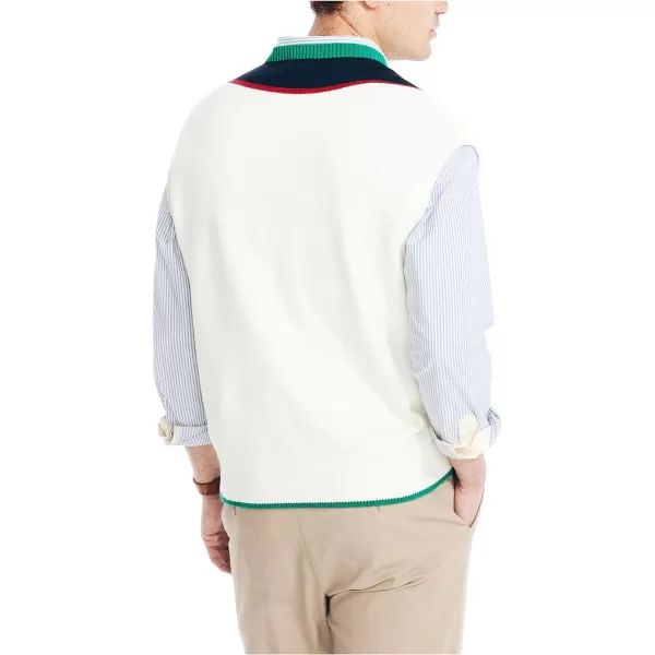 Nautica Mens Cricket Sweater VestMarshmallow