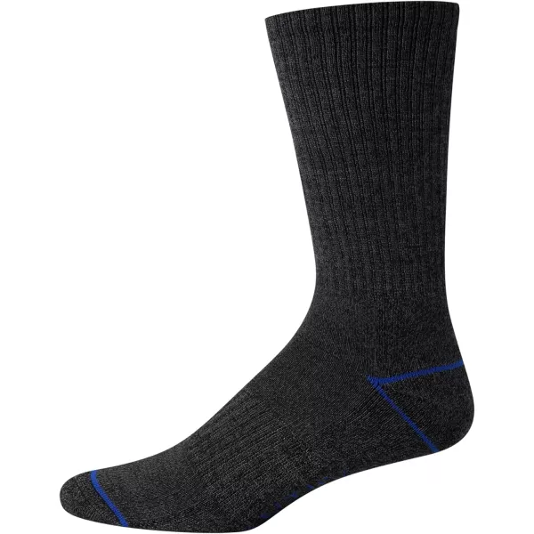 Nautica Mens Dress Socks  LightCushion Crew Socks 10 PackBlackGray