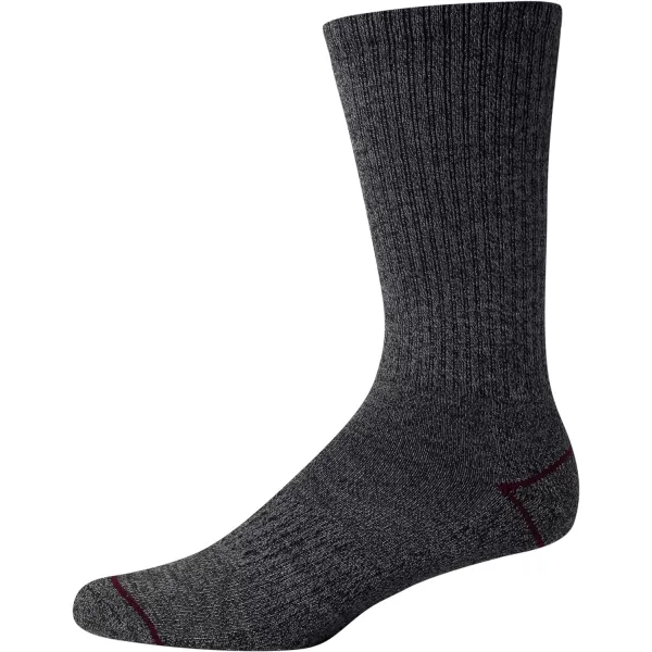 Nautica Mens Dress Socks  LightCushion Crew Socks 5 PackBlackGray