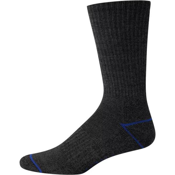 Nautica Mens Dress Socks  LightCushion Crew Socks 5 PackBlackGray