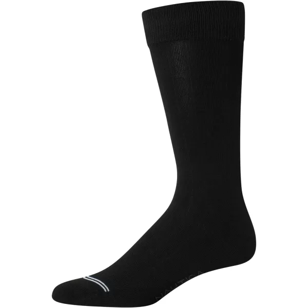 Nautica Mens Dress Socks  Lightweight Crew Socks 5 PackAssorted Rib