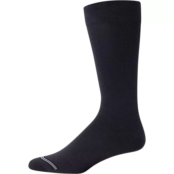 Nautica Mens Dress Socks nbsp Solid Crew Socks 10 PackNavyGreyBlack