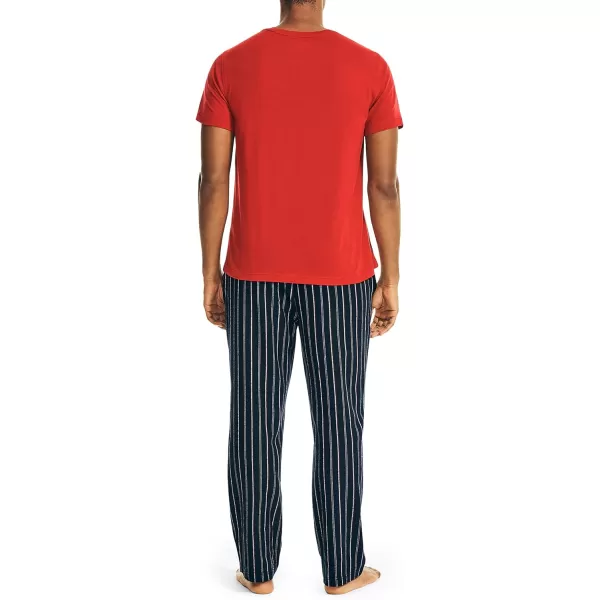 Nautica Mens Flannel Pajama SetNautica Red