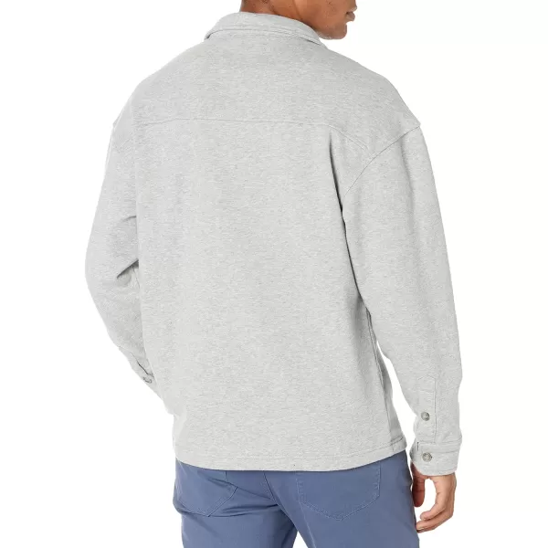 Nautica Mens Fleece Buttonup ShirtGrey Heather