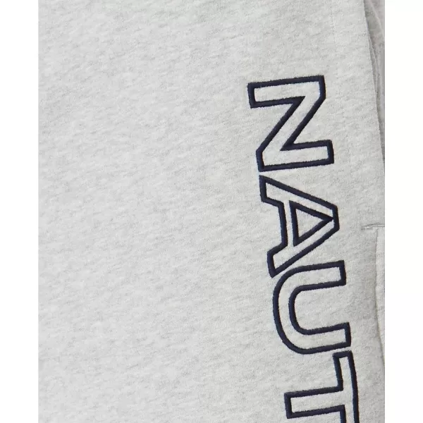 Nautica Mens Fleece Logo ShortsGrey Heather