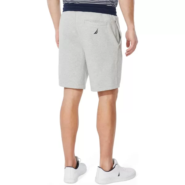 Nautica Mens Fleece Logo ShortsGrey Heather