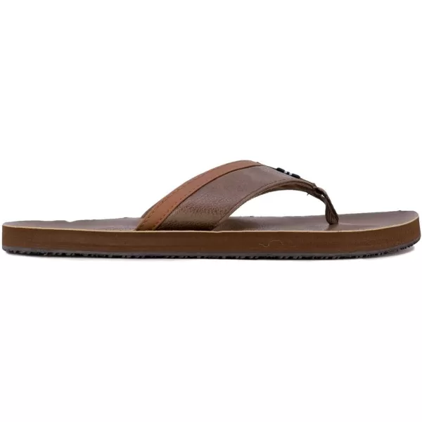 Nautica Mens Flip Flop Beach Sandal Boat Slide Water SlippersAdainbrown Tan