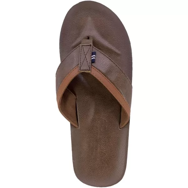 Nautica Mens Flip Flop Beach Sandal Boat Slide Water SlippersAdainbrown Tan