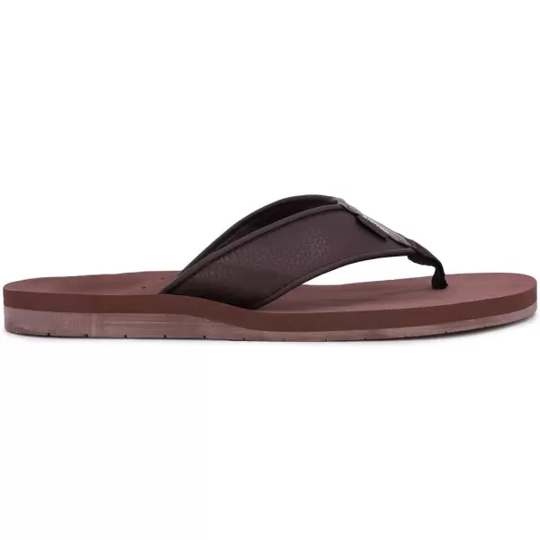Nautica Mens Flip Flop Beach Sandal Boat Slide Water SlippersBanksbrown