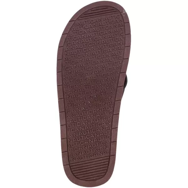 Nautica Mens Flip Flop Beach Sandal Boat Slide Water SlippersBanksbrown