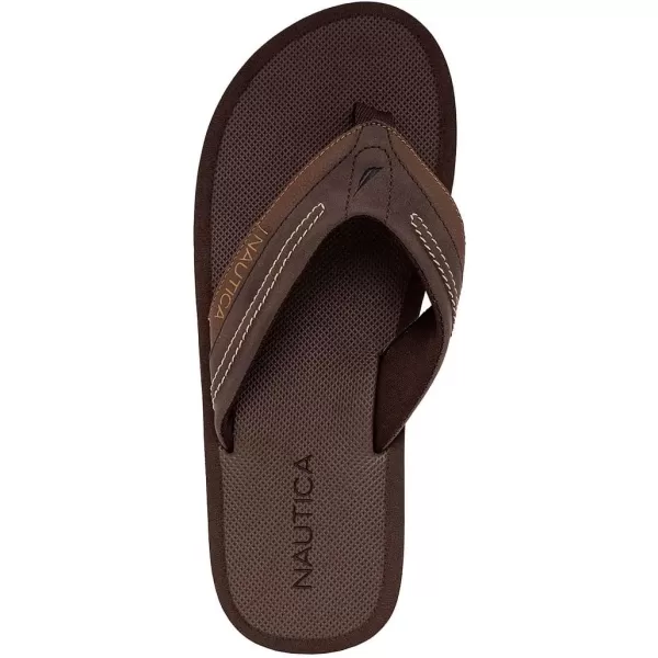 Nautica Mens Flip Flop Beach Sandal Boat Slide Water SlippersBarktarus