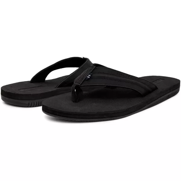 Nautica Mens Flip Flop Beach Sandal Boat Slide Water SlippersBlackclarkson