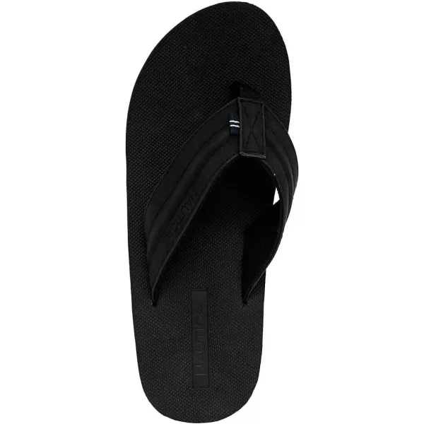 Nautica Mens Flip Flop Beach Sandal Boat Slide Water SlippersBlackclarkson