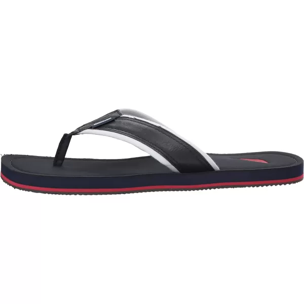 Nautica Mens Flip Flop Beach Sandal Boat Slide Water SlippersBlueWhiteRed