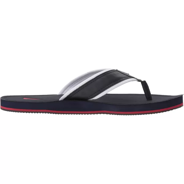 Nautica Mens Flip Flop Beach Sandal Boat Slide Water SlippersBlueWhiteRed