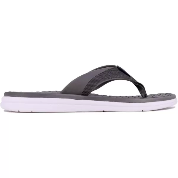 Nautica Mens Flip Flop Beach Sandal Boat Slide Water SlippersGreynector