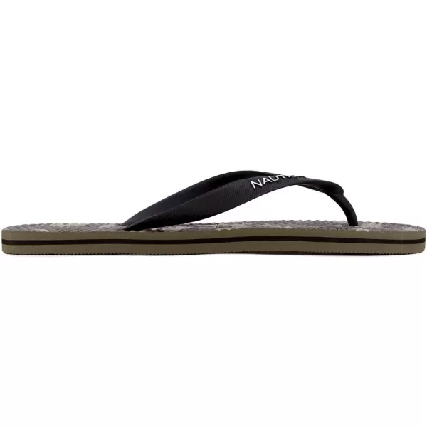 Nautica Mens Flip Flop Beach Sandal Boat Slide Water SlippersJirenolive Camo