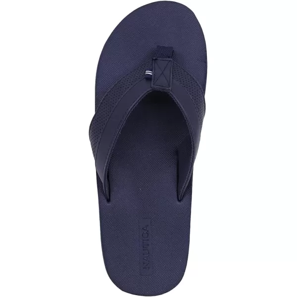 Nautica Mens Flip Flop Beach Sandal Boat Slide Water SlippersNavy Navyclarkson 2