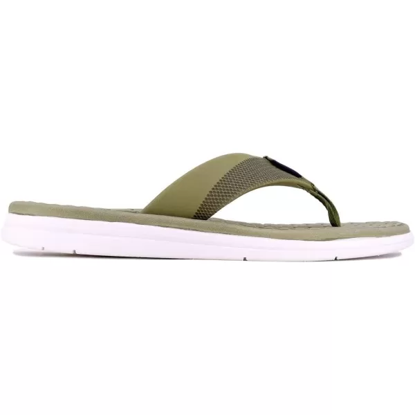 Nautica Mens Flip Flop Beach Sandal Boat Slide Water SlippersOlivenector