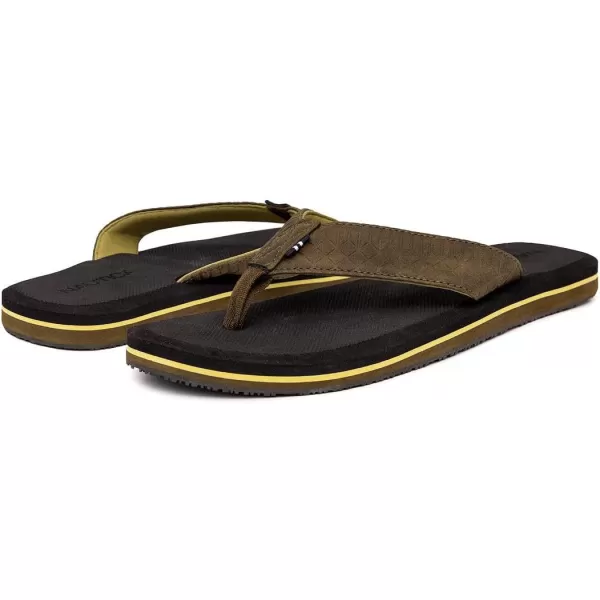 Nautica Mens Flip Flop Beach Sandal Boat Slide Water SlippersOlivetidor