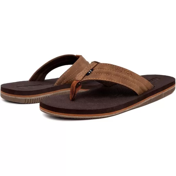 Nautica Mens Flip Flop Beach Sandal Boat Slide Water SlippersTanclarkson