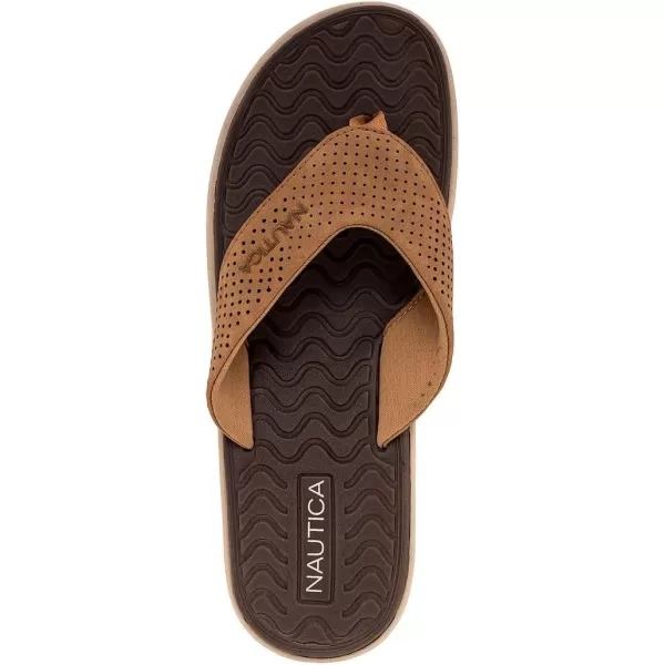 Nautica Mens Flip Flop Beach Sandal Boat Slide Water SlippersTanoverwash